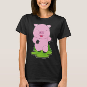 T-shirt Coureur de porc Sports en cours d'exécution