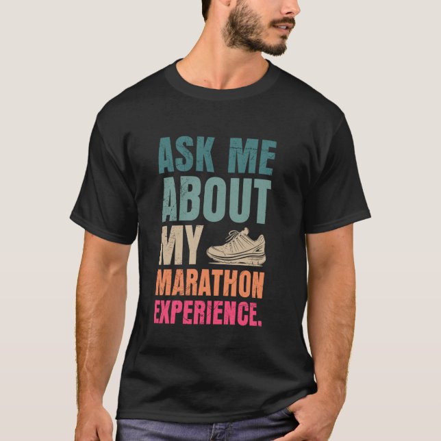 T-shirt Coureur DEMANDEZ-MOI DE PARLER DE MON EXPÉRIENCE D (Devant)