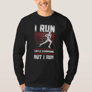 T-shirt Coureur demi-marathon Vintage Je cours Je sais