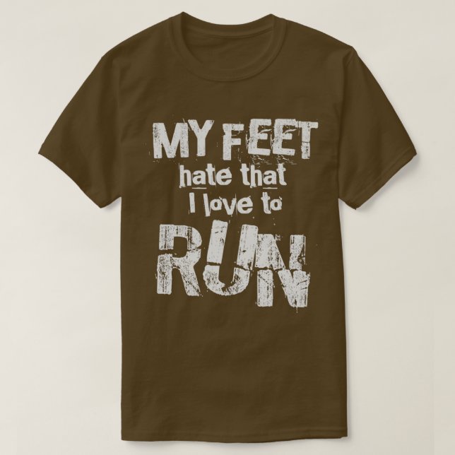 T-shirt Coureur Dire Coureur Pieds drôle Sport Jogger (Design devant)