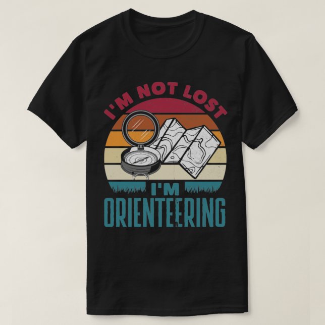 T-shirt Coureur d'orientation en course d'orientation (Design devant)