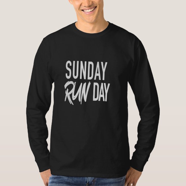 T-shirt Coureur du jour de la course du dimanche (Devant)