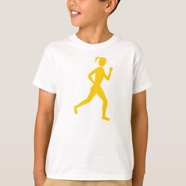 T-shirt Coureur (Femme) - Ambre (Devant)