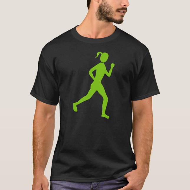 T-shirt Coureur (Femme) - Martian Green (Devant)
