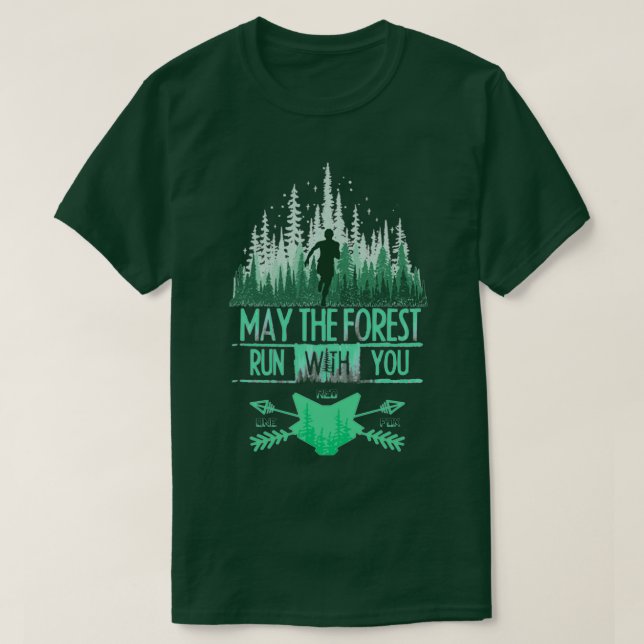 T-shirt coureur forestier (2) (Design devant)