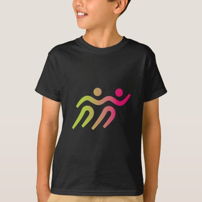 T-shirt Coureur garçon avec filles (Devant)