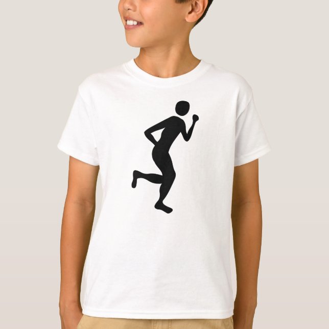 T-shirt Coureur (Homme) - Noir (Devant)