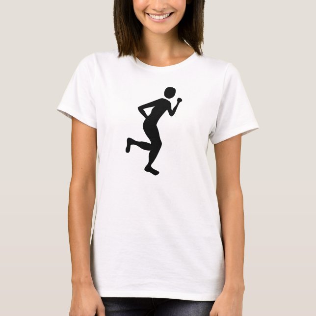 T-shirt Coureur (Homme) - Noir (Devant)
