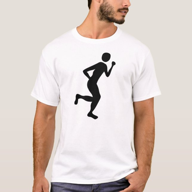 T-shirt Coureur (Homme) - Noir (Devant)