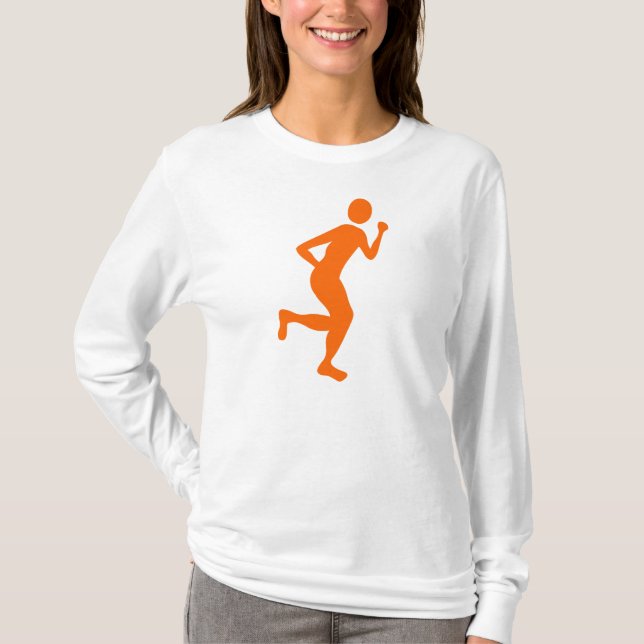 T-shirt Coureur (Homme) - Orange (Devant)