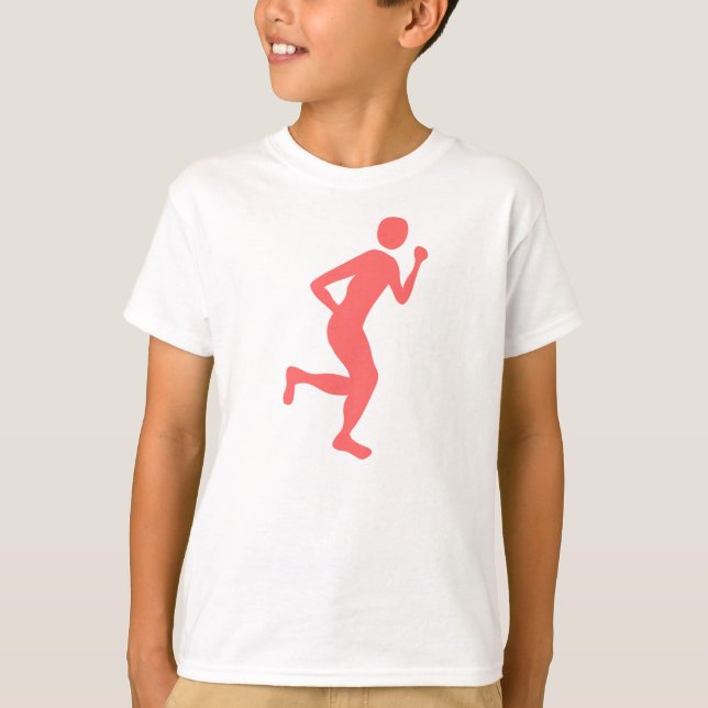 T-shirt Coureur (Homme) - rose tropicale (Devant)