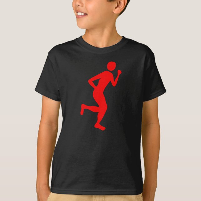 T-shirt Coureur (Homme) - Rouge (Devant)