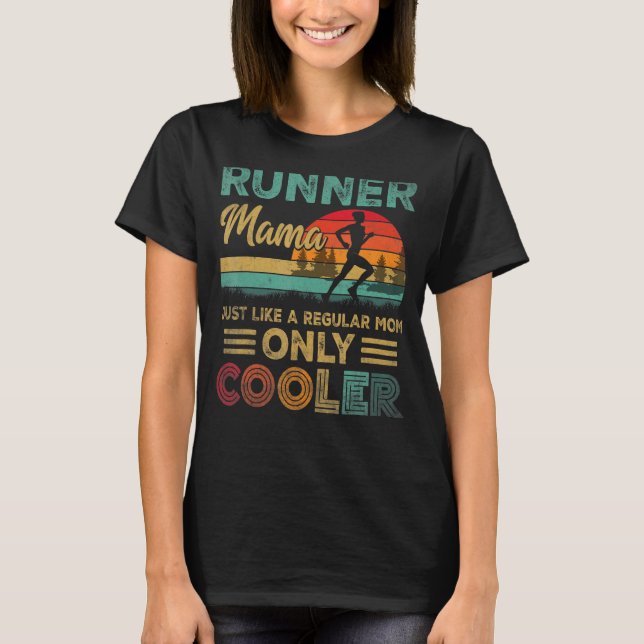 T-shirt Coureur Mama Marathon drôle Courir Jogging Mère (Devant)