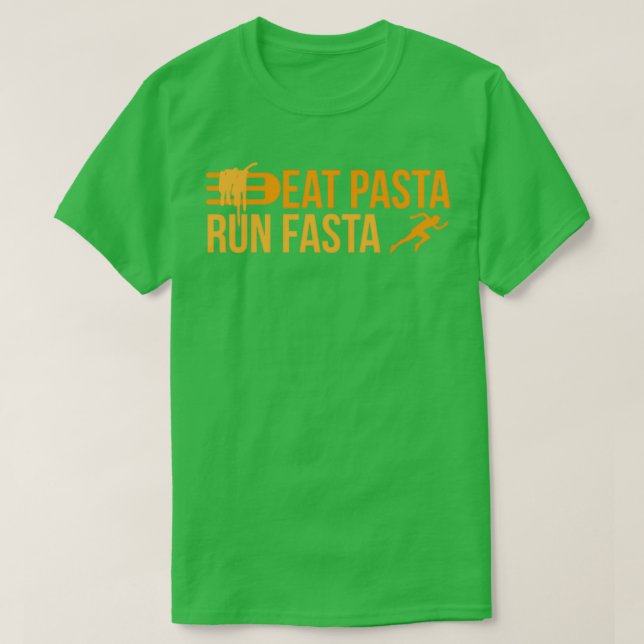 T-shirt Coureur Manger Pasta Run Fasta Jogger Drôle Idée c (Design devant)