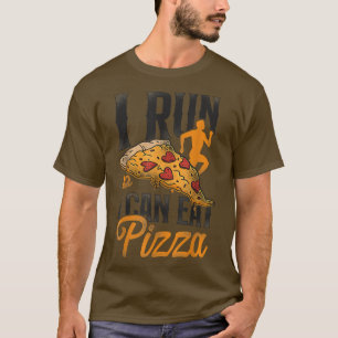 T-shirt Coureur Moitié Marathon Pizza Vintage I Run S