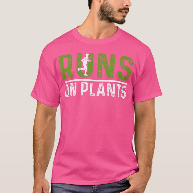 T-shirt Coureur Végétalien Végétarien Mars (Devant)