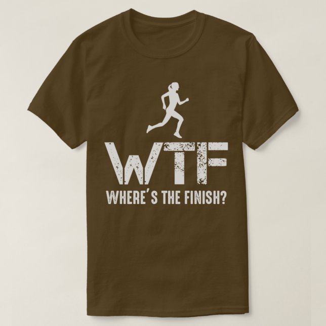 T-shirt Coureur WTF Où Se Trouve L'Athlète Finlandais Cour (Design devant)