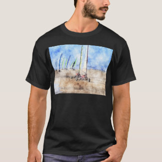 T-shirt Coureurs de Blokart sur la plage