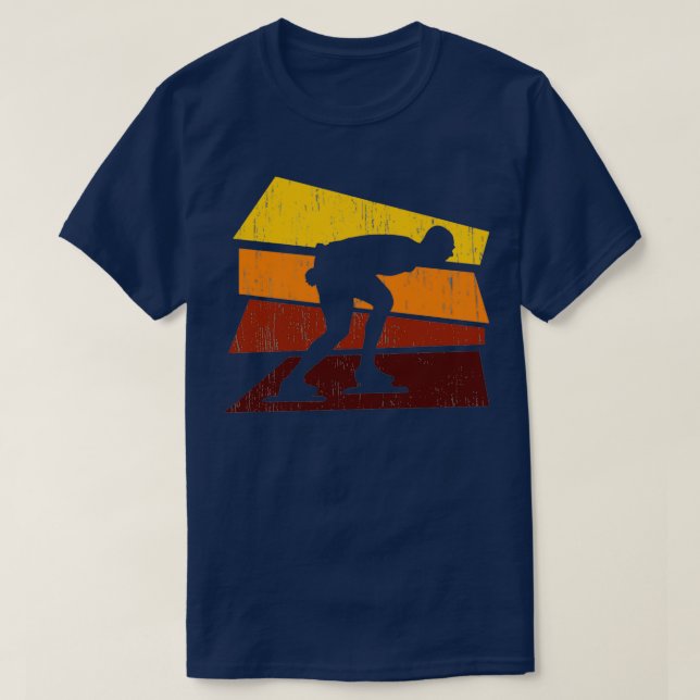T-shirt Coureurs de patinage de vitesse (Design devant)