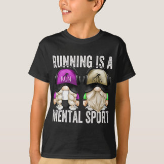 T-shirt Coureurs Mignons Gnome Couple Funny Runny Est Un M