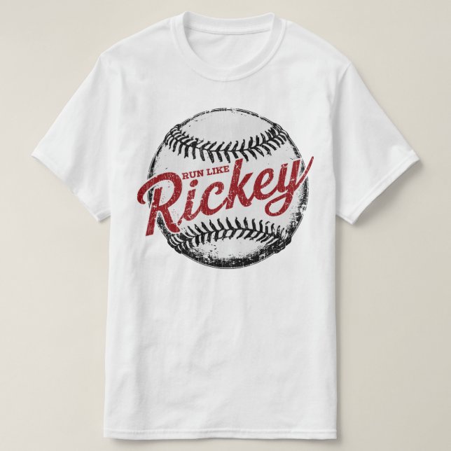 T-shirt Courez Comme Rickey Henderson Baseball Legend (Design devant)