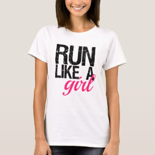 T-shirt Courez comme un réservoir de femmes de fille