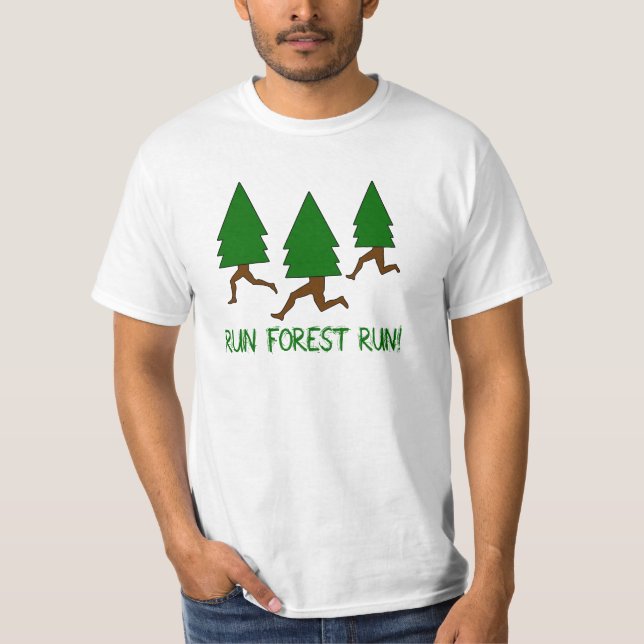 T-shirt Courez la course de forêt (Devant)