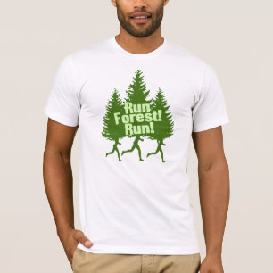T-shirt Courez la course de forêt