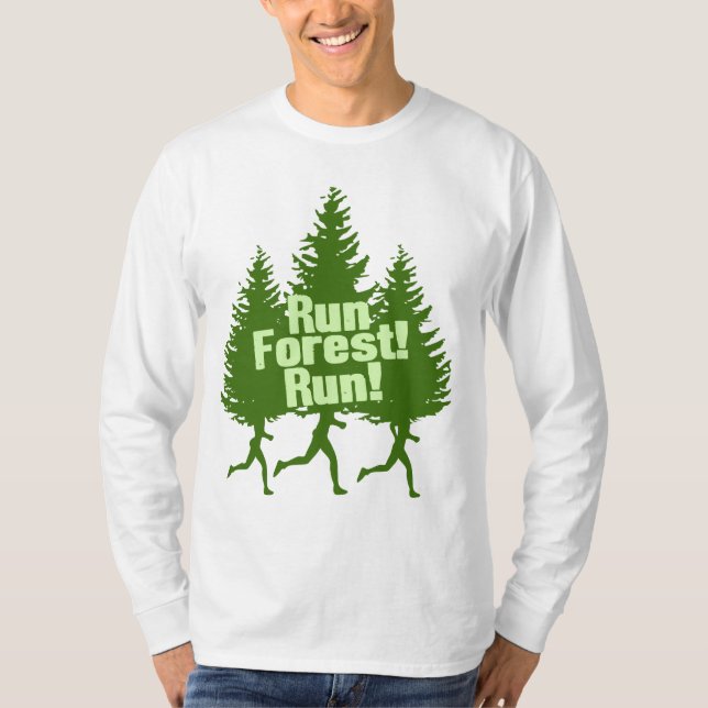 T-shirt Courez la course de forêt (Devant)