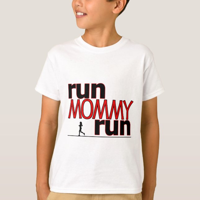 T-shirt Courez la course de maman (Devant)