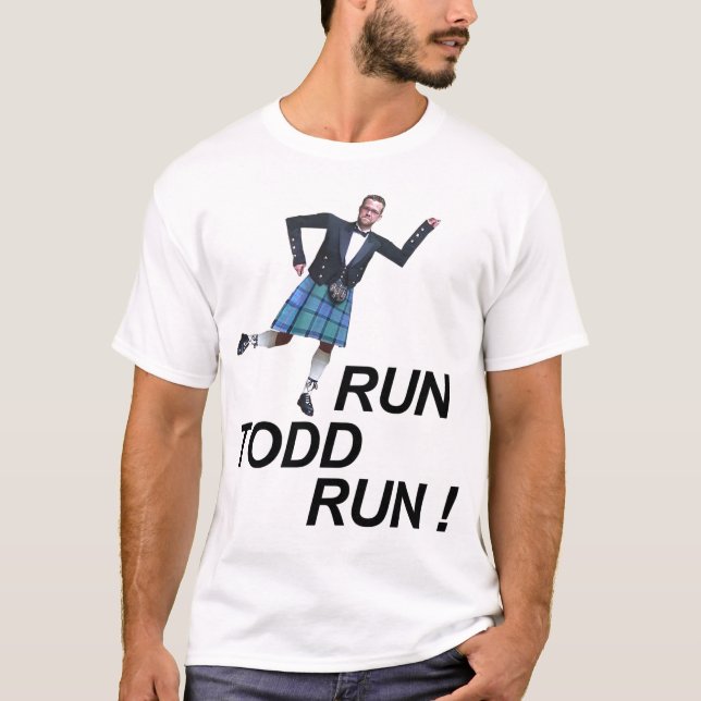 T-shirt Courez la course de Todd (Devant)