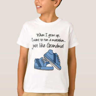 T-shirt Courez le marathon juste comme ma grand-maman