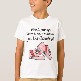 T-shirt Courez le marathon juste comme ma grand-maman