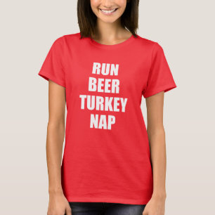 T-shirt Courez le petit somme de la Turquie de bière (SUR