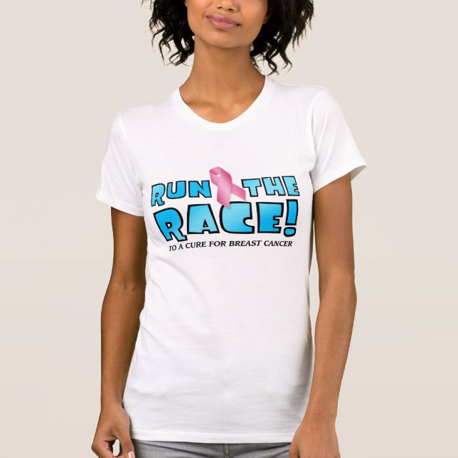 T-SHIRT COUREZ RACE - CANCER DU SEIN (Devant)