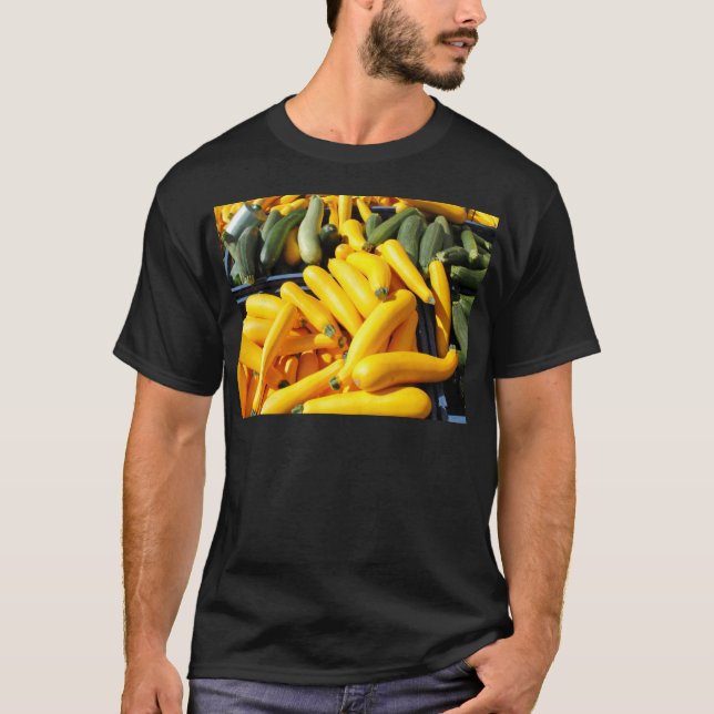 T-shirt Courge en jaune et vert (Devant)