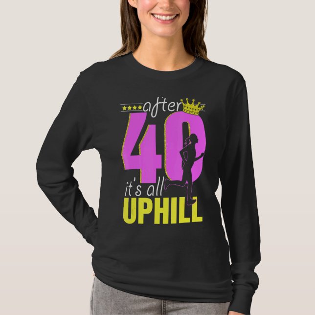 T-shirt Courir 40 ans 40e anniversaire (Devant)