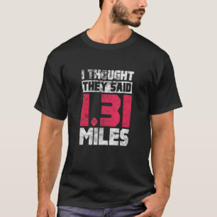 T-shirt Courir À Moitié Marathon Coureur 21 Miles Distabil