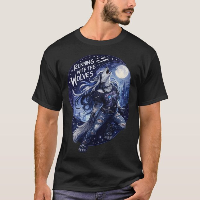 T-shirt Courir avec les loups (Devant)