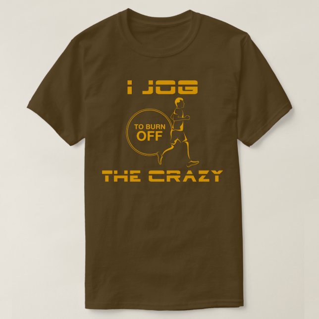 T-shirt Courir contre le stress (Design devant)