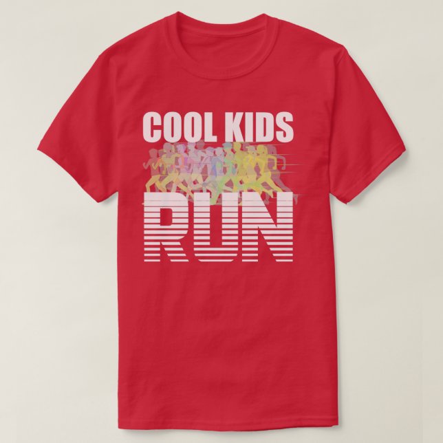 T-shirt Courir Des Enfants Cool Courir (Design devant)