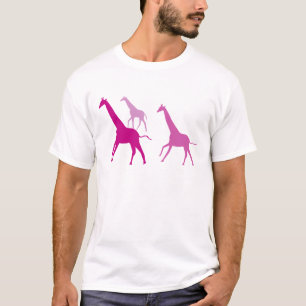 T-shirt Courir des girafes (violet)