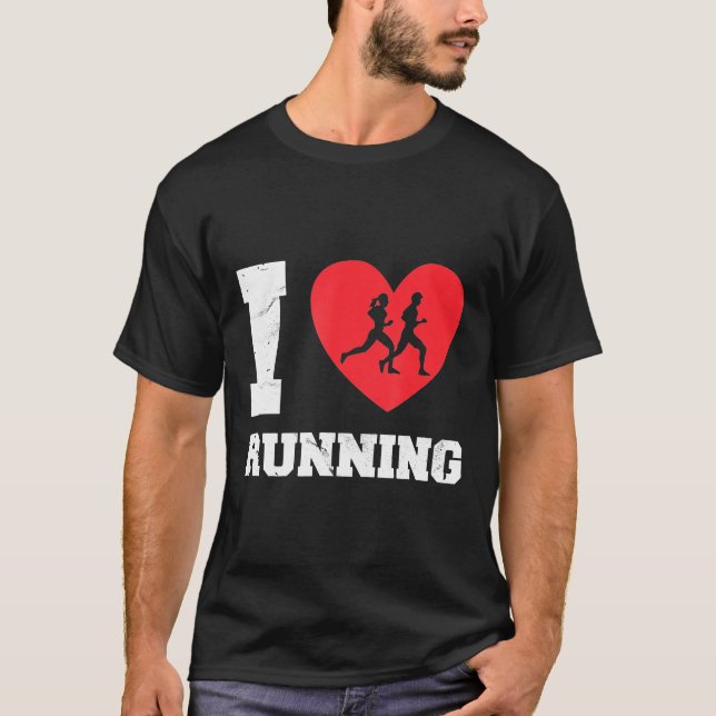 T-shirt Courir - Drôle J'Aime Simplement Courir Des Coureu (Devant)