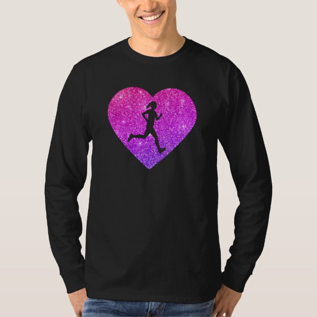 T-shirt Courir Du Jogging Pour Filles Et Femmes (Devant)
