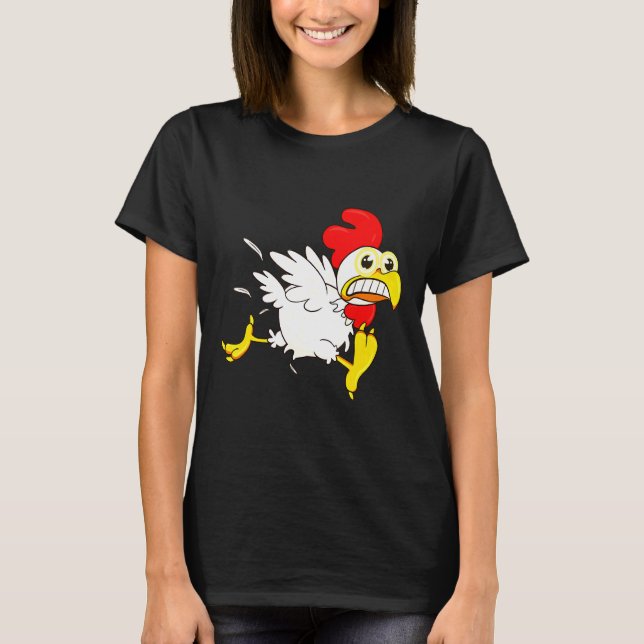 T-shirt Courir du poulet (Devant)