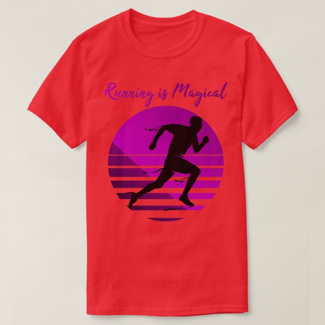 T-shirt Courir est magique 2 (Design devant)