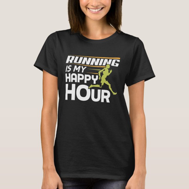 T-shirt Courir Est Mon Bon Coureur D'Heure (Devant)