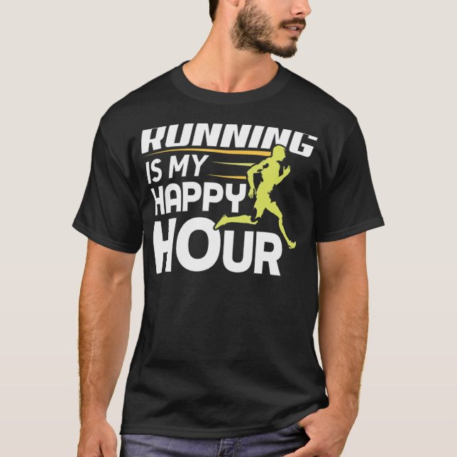 T-shirt Courir Est Mon Bon Coureur D'Heure (Devant)
