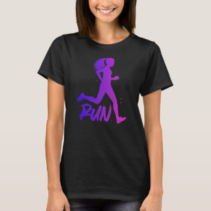 T-shirt Courir Fille Marathon Piste et Coureur de terrain
