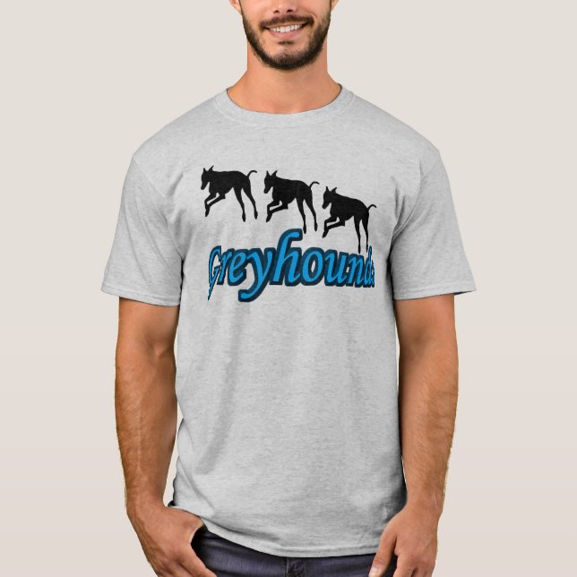 T-shirt Courir Greyhound Trio Silhouettes (Devant)
